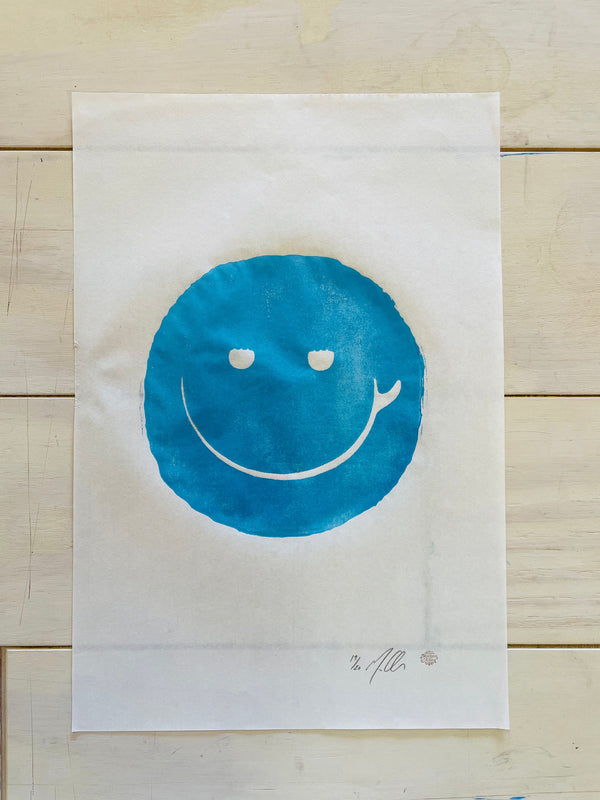 Surf Smile Block Print Version Limited Edition 20