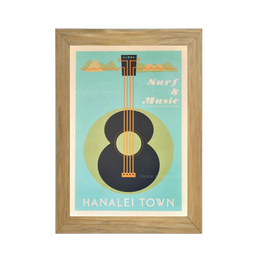 HANALEI TOWN -フレーム付き