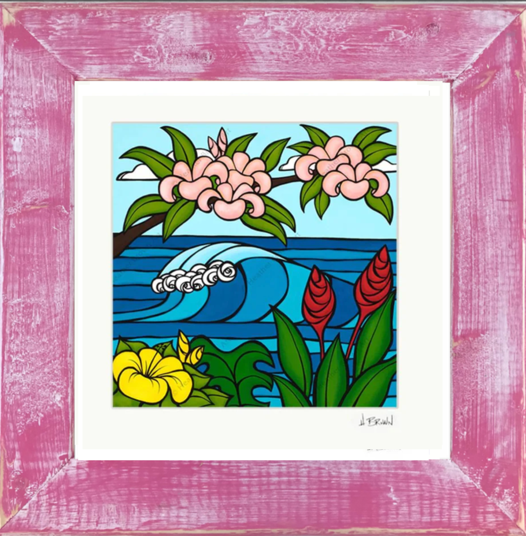 Pink Plumerias