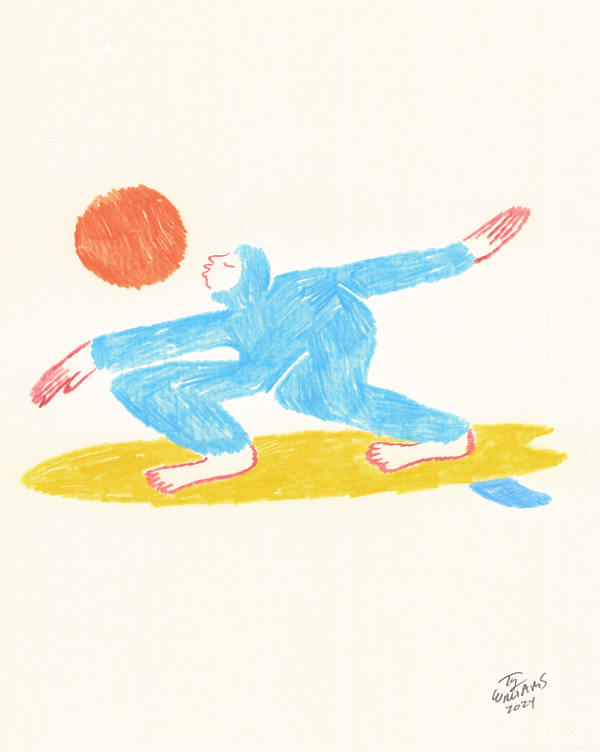 Blue Surfer