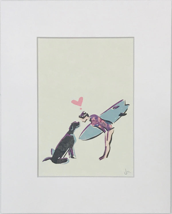 Surfer Girl and Pup - 3