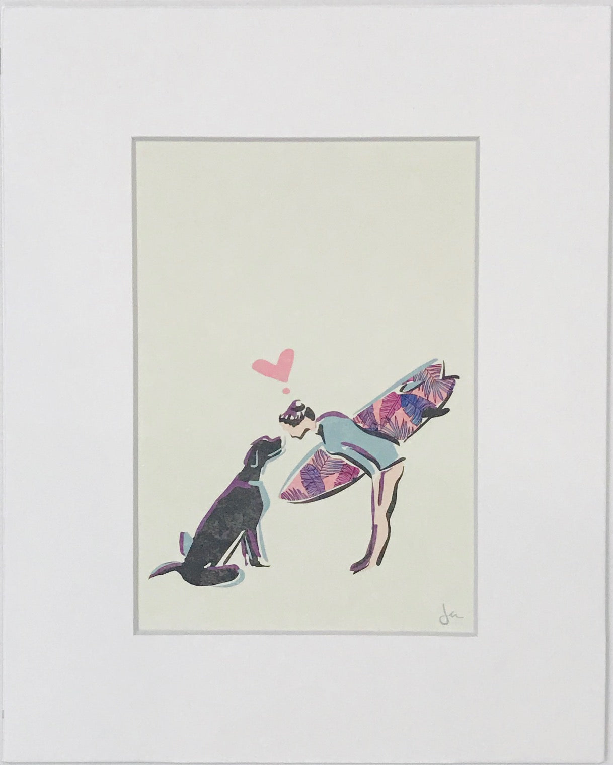 Surfer Girl and Pup - 4