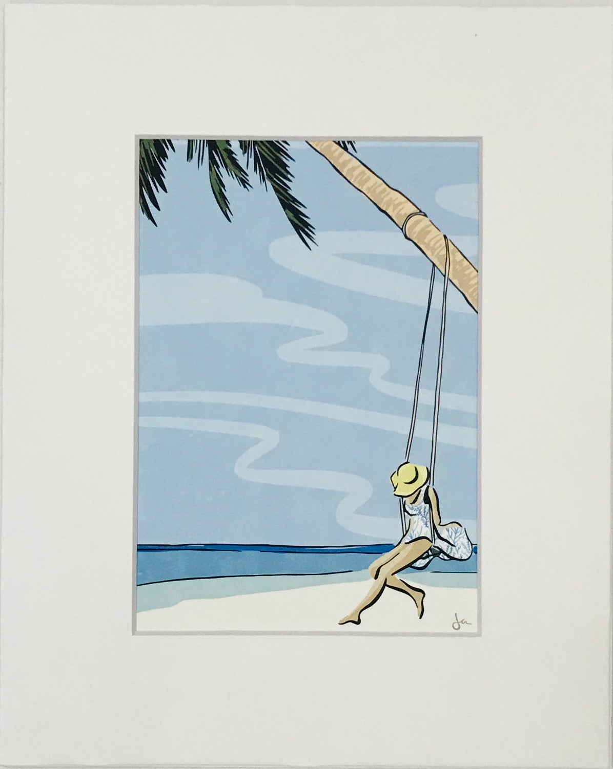 Beach Girl - blue
