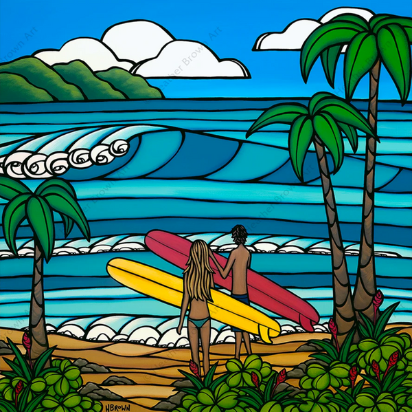 ヘザーブラウン絵 Heather Brown Canvas Print