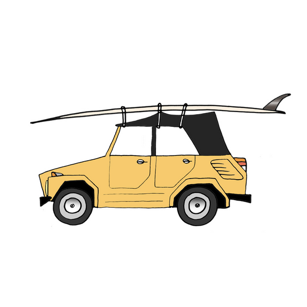 1971 VW "Thing" & 12' Skip Frye Single Fin Glider