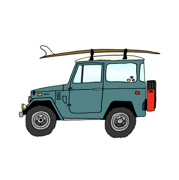 1972 Toyota FJ40 & 10' CooperFish V2 Malibu Foil