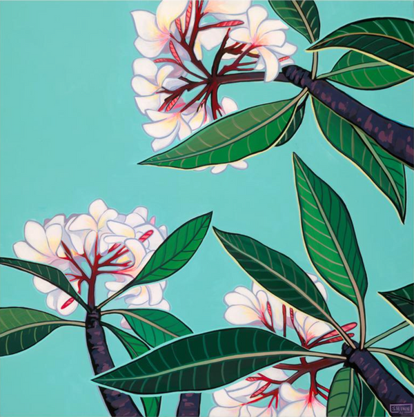 BELOW THE PLUMERIAS (CANVAS)