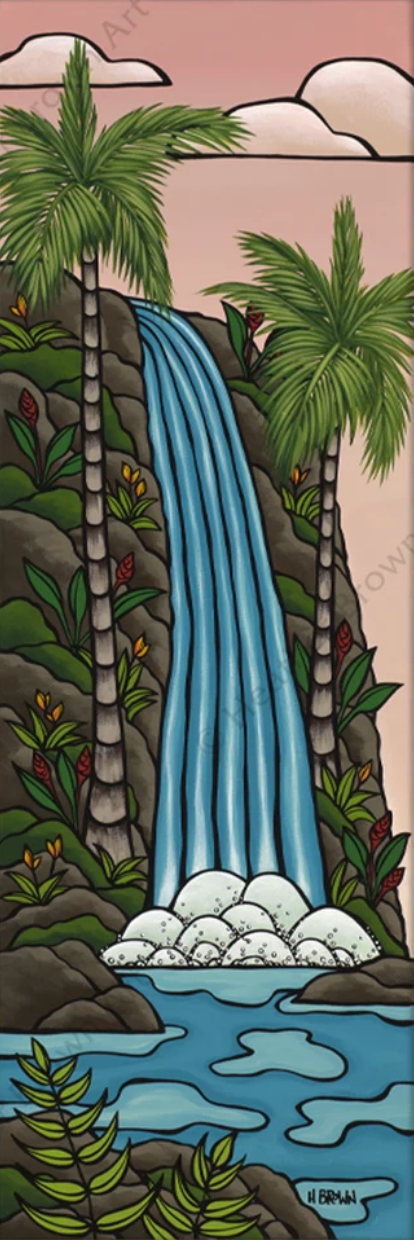 Sunrise Waterfall View