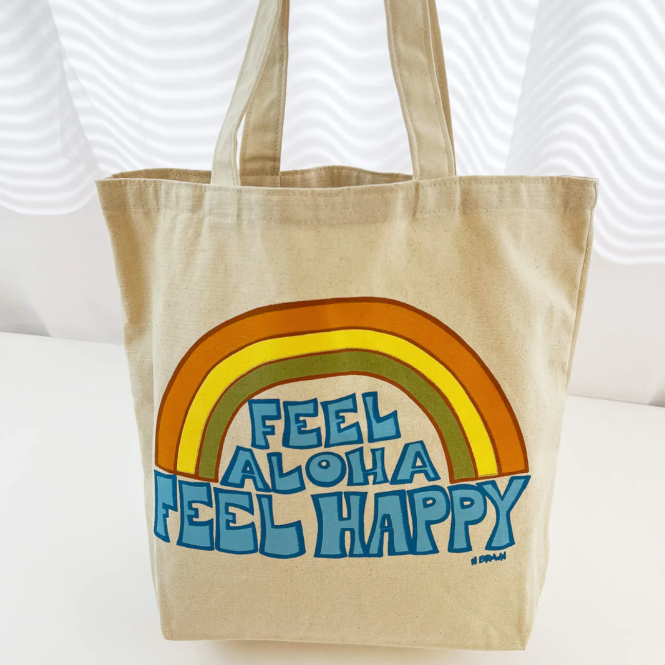 Feel Aloha, Feel Happy Tote Bag