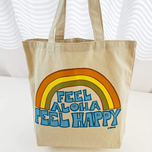 Feel Aloha, Feel Happy Tote Bag